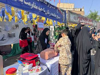 گزارش تصویری | ارائه خدمات امدادی و سلامت‌محور جمعیت هلال‌احمر اندیمشک در رزمایش بزرگ «جان‌فدا»؛ پوشش امدادی رزمایش، پایش فشار خون و قند خون، آموزش همگانی و برپایی فضای دوستدار کودک با مشارکت اعضای جمعیت هلال‌احمر شهرستان اندیمشک