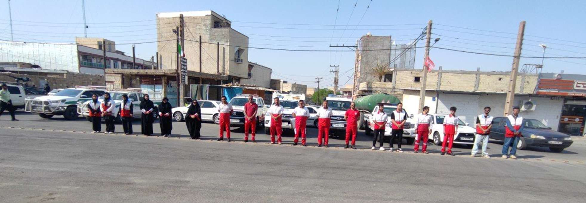 گزارش تصویری | حضور کارکنان و اعضای جمعیت هلال‌احمر شهرستان هفتکل در رژه «جان‌فدا»؛ پوشش امدادی و ارائه خدمات سلامت‌محور به شرکت‌کنندگان با هدف حفظ آمادگی تیم‌های عملیاتی و خدمت‌رسانی در طول مراسم