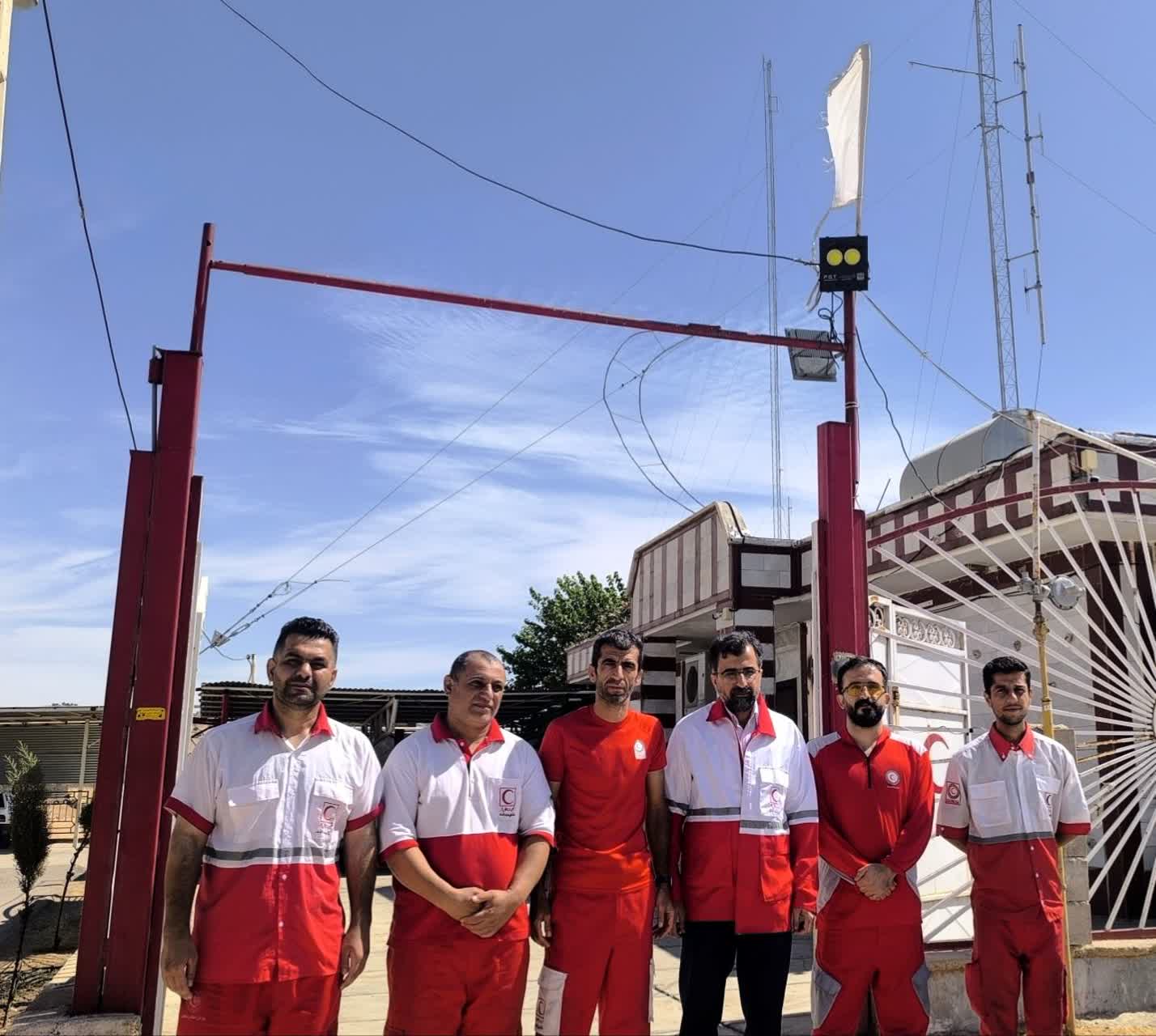 ارزیابی میدانی ظرفیت‌های پایگاه امدادی سراک در سرکشی رئیس حراست هلال‌احمر خوزستان
