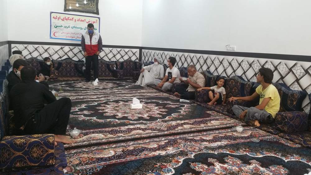 دوره های آموزشی کمک های اولیه وامدادونجات هلال احمرشوشتربارعایت پروتکل های بهداشتی آغاز شد.