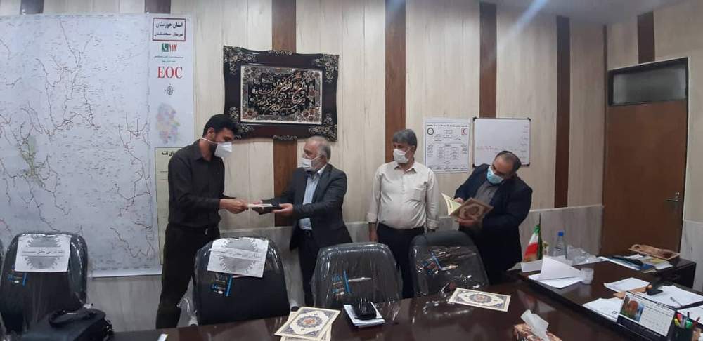 دیدار اعضای شورای اجرایی مسجدسلیمان با معاون امور داوطلبان جمعیت هلال احمر استان
