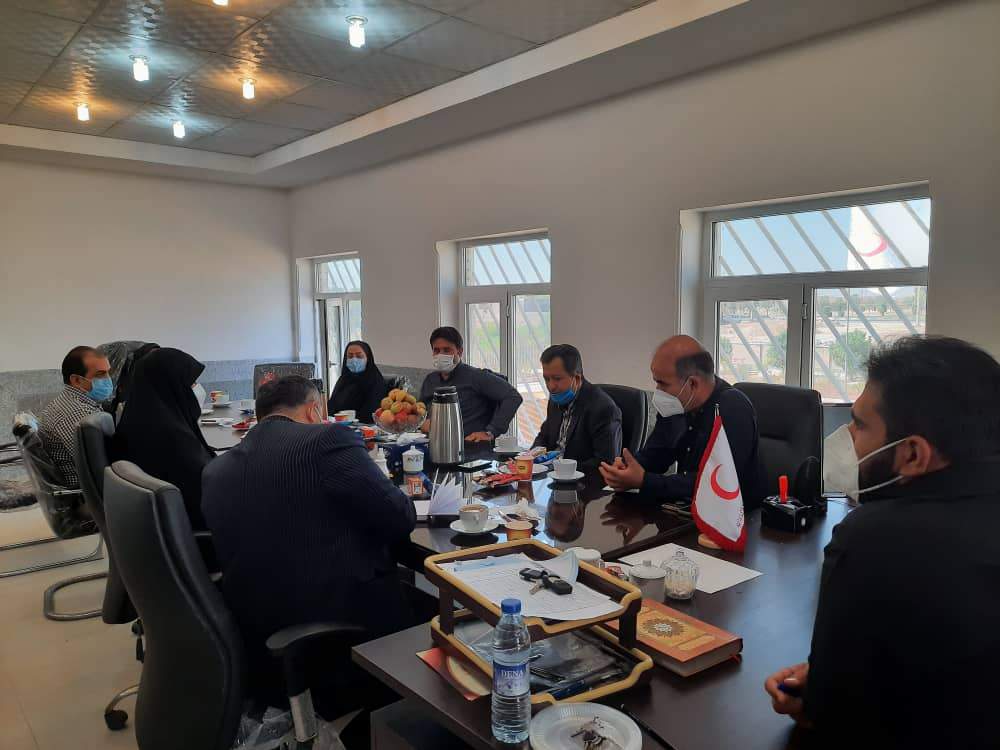 بازدید معاون امور داوطلبان هلال‌احمر خوزستان از هلال احمر شهرستان هفتکل