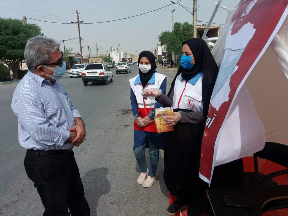 بازدید معاون آموزش و پژوهش از ایستگاه های آمران سلامت هلال احمر هفتکل