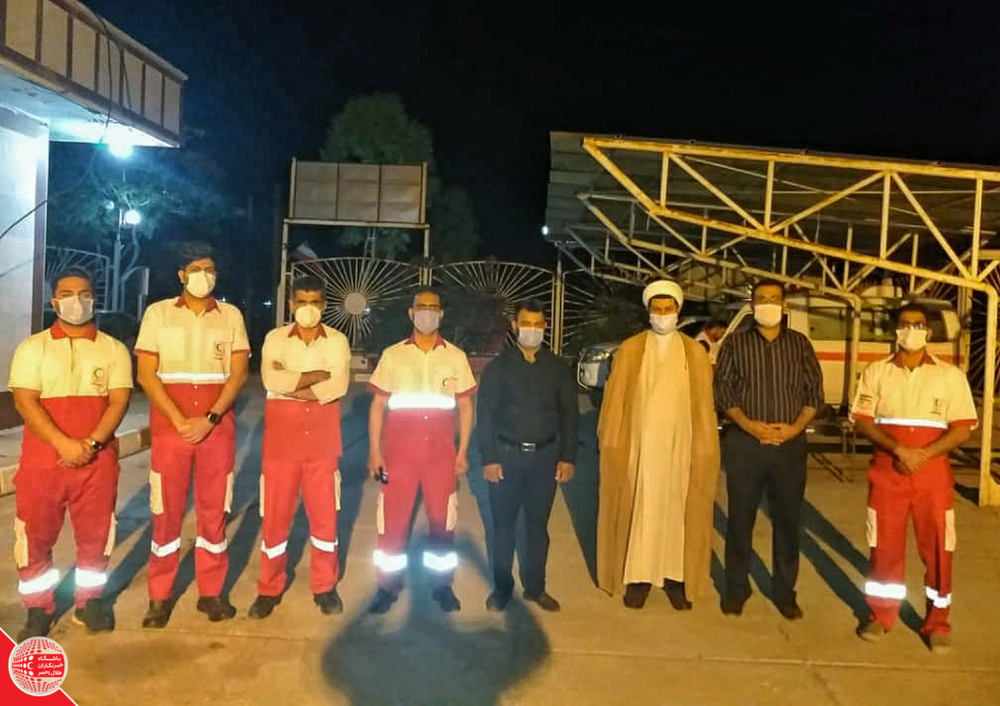 بازدید مسئول دفتر نمایندگی ولی فقیه در جمعیت هلال احمر استان خوزستان از شهرستان اندیمشک