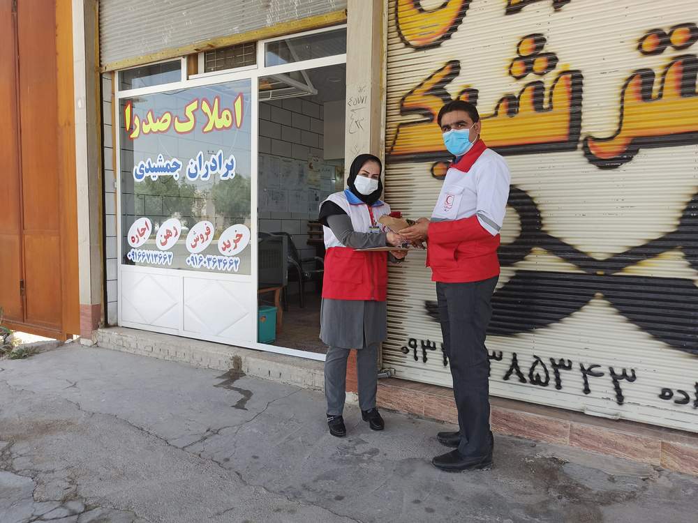 بازدید رئیس جمعیت هلال احمر شهرستان بهبهان از اجرای طرح ناظران سلامت طرح شهید حاج قاسم سلیمانی
