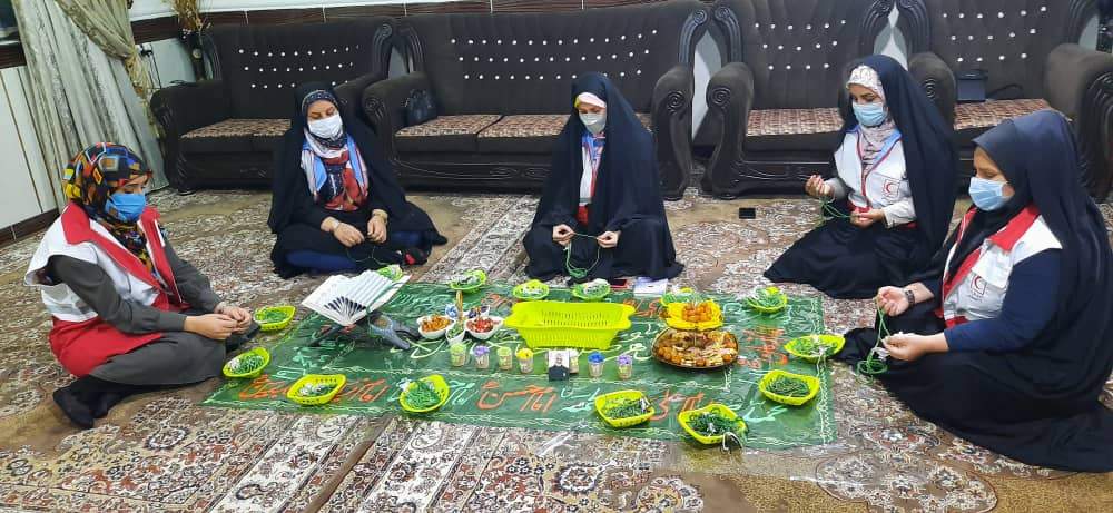 برگزاری ختم صلوات و دعای مجیر به مناسبت میلاد با سعادت امام حسن مجتبی(ع) توسط اعضای جمعیت هلال احمرهفتکل