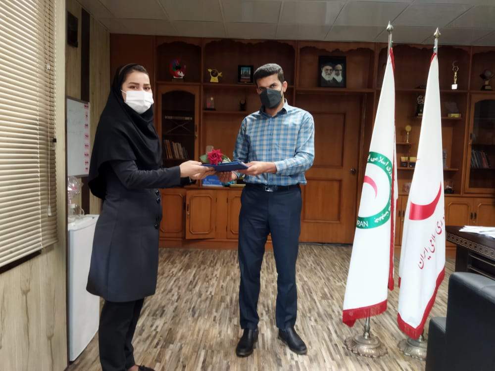 تقدیر از اعضا باشگاه خبرنگاران و رابطین خبری جمعیت هلال احمر شهرستان اهواز