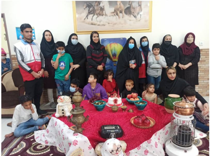 یلدای بشردوستان رامهرمزی در جمع کودکان معلول برگزار شد