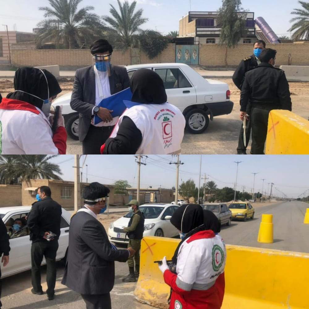 با حضور فرماندار شادگان از روند اجرای محدودیت ها در شادگان بازدید شد
