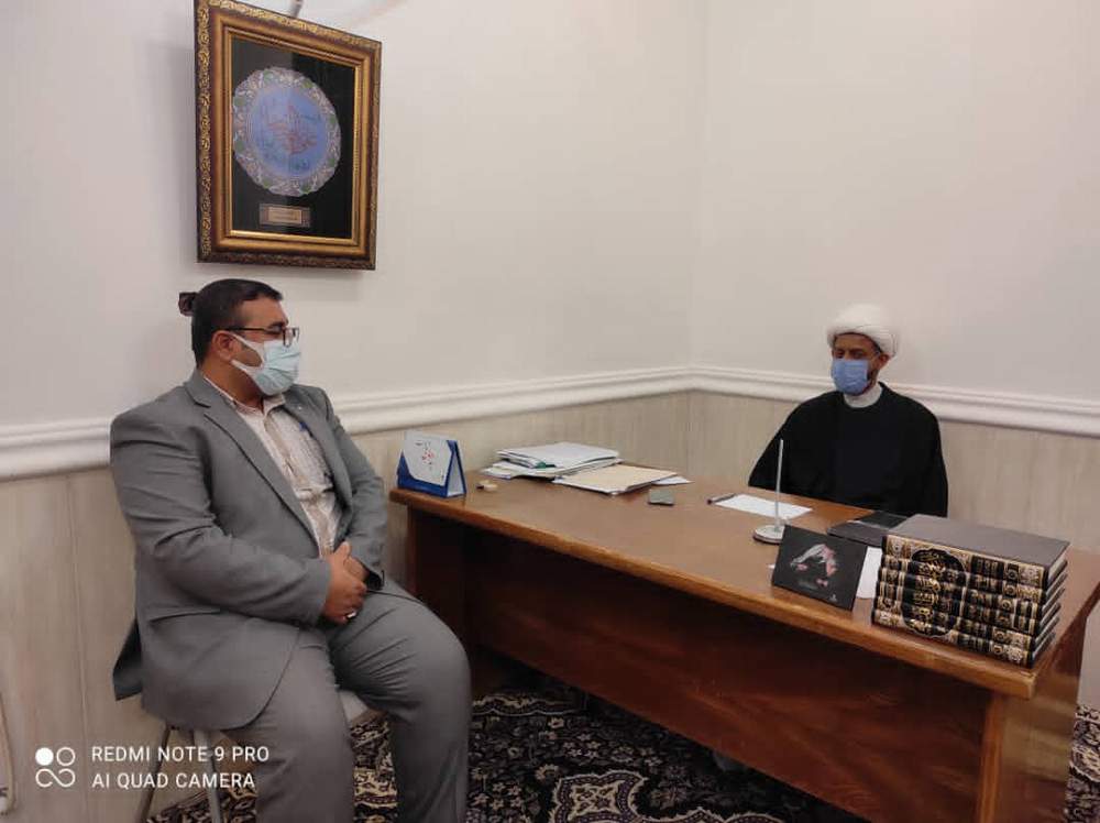 دیدار معاون مدیر عامل و رئیس جمعیت هلال احمر شهرستان خرمشهربا امام جمعه ی شهرستان خرمشهر