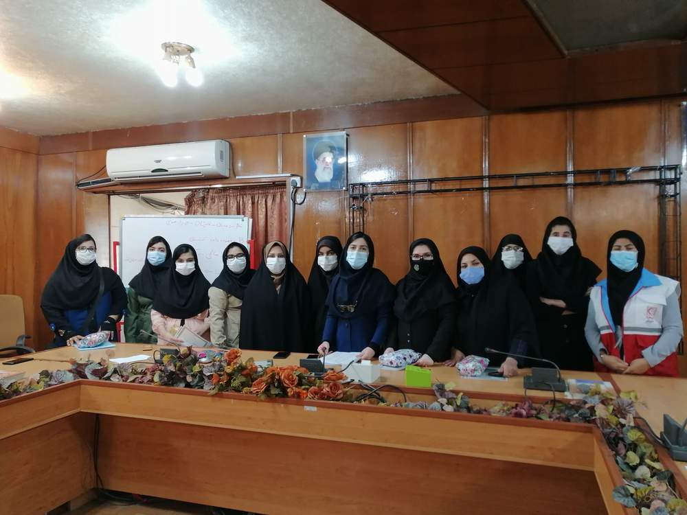 تقدیر وتشکر از اعضا جوانان خواهر شرکت کننده طرح آمران سلامت