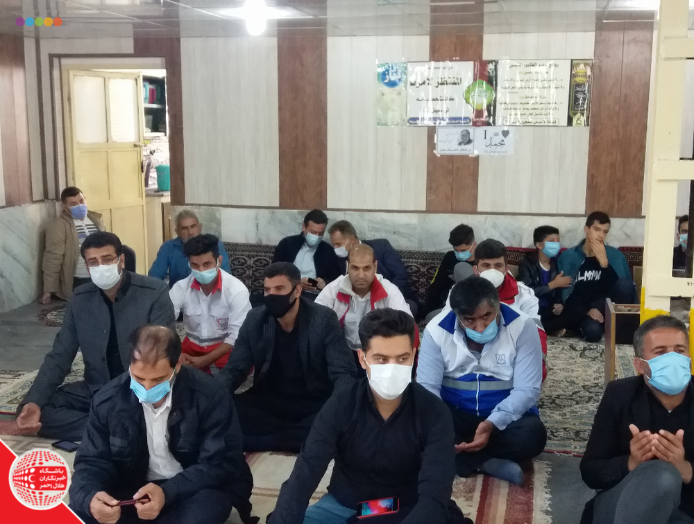 اعضای داوطلب هلال احمر شادگان با شرکت در مراسم سالگرد شهید مدافع امنیت با آرمان شهدا تجدید میثاق کردند