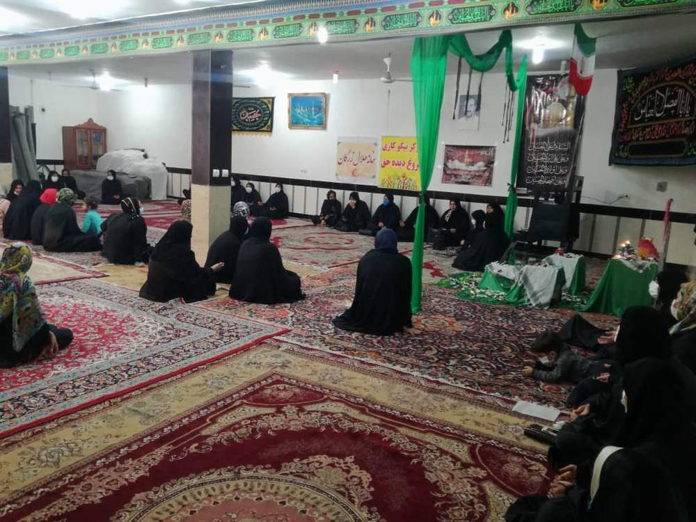 مراسم سوگواری شهادت حضرت فاطمه زهرا(ص) وگرامیداشت شهادت سردار سلیمانی در مسجد زرگان اهواز برگزار شد
