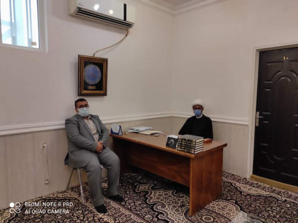 دیدار رئیس جمعیت هلال احمر شهرستان خرمشهربا امام جمعه ی شهرستان خرمشهر