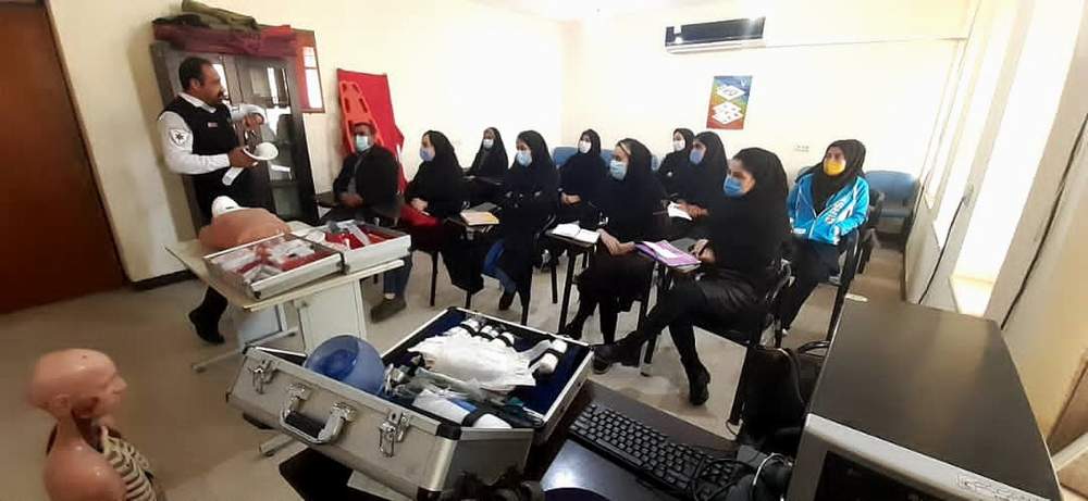 دوره تخصصی پیش بیمارستانی در جمعیت هلال احمر شهرستان خرمشهر برگزار شد