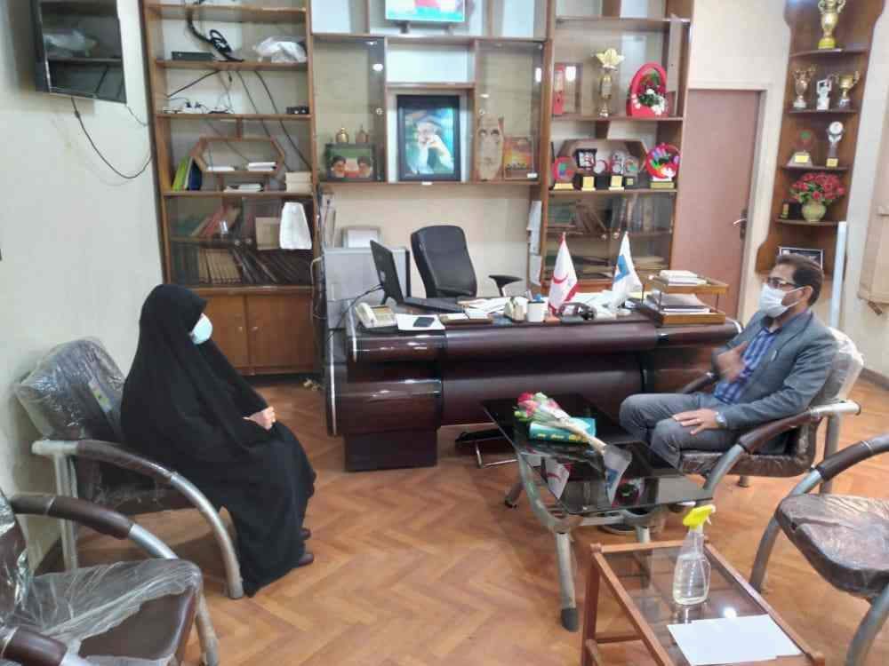 تقدیر رئیس اداره فرهنگ و ارشاد اسلامی شهرستان شوش از خدمات ارزنده جمعیت هلال احمر 