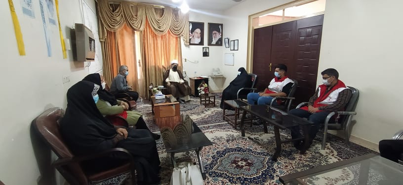دیدار پرسنل و اعضای جمعیت هلال احمر شهرستان شوش با امام جمعه این شهرستان