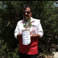 گامی سبز از داوطلبان مسجدسلیمان در هفته هلال احمر