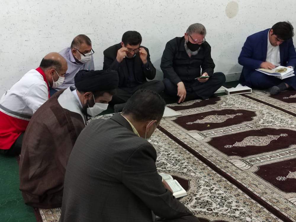 جزخوانی قرآن کریم با مشارکت مسولین ادارات در بیست سومین رو از ماه مبارک رمضان به میزبانی هلال احمر رامهرمز