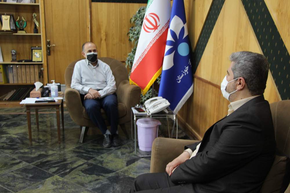 دیدار سرپرست جمعیت هلال احمر خوزستان با مدیرکل صداوسیما در آستانه هفته هلال احمر