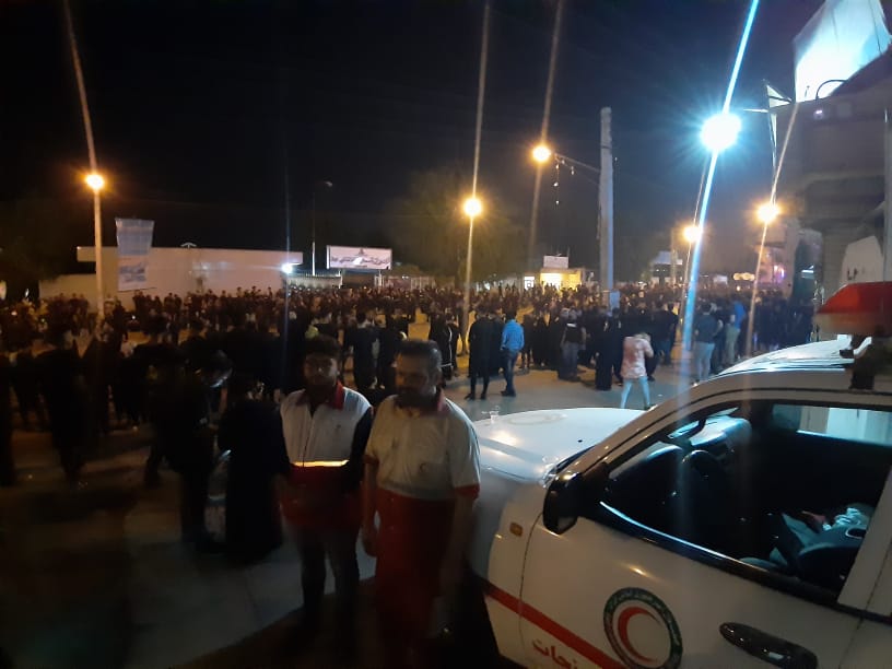پوشش امدادی هلال احمر به عزاداران حسینی شوشتر در تاسوعا و  عاشورا 