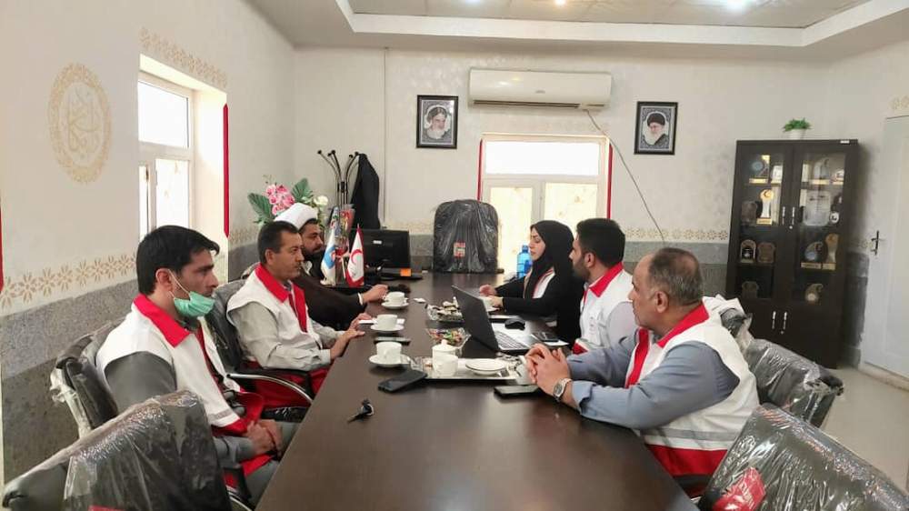 جلسه ماهانه شورای اجرایی جمعیت هلال احمر شهرستان هفتکل برگزارشد