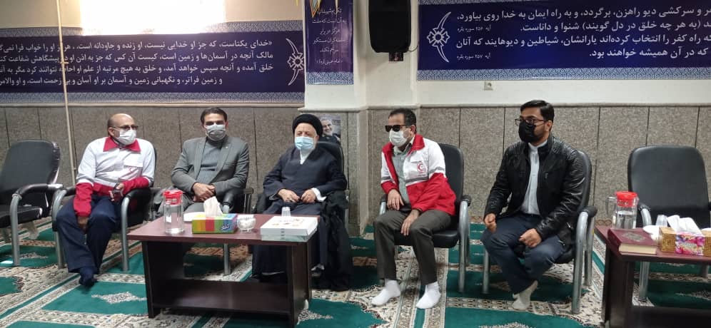 دیدار اعضای جمعیت هلالاحمر بهبهان با امام جمعه شهرستان