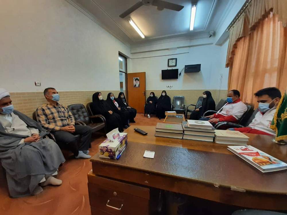 دیدار سرپرست  هلال احمر هفتکل با امام جمعه و خادمین رضوی
