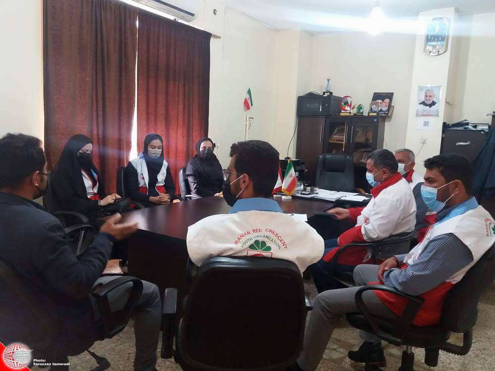 جلسه توجیهی اجرای طرح کاروان نیکوکاری در هلال احمر باغملک برگزار شد