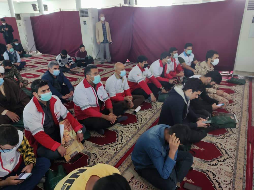 حضور پرسنل و اعضای جمعیت هلال احمر شهرستان اندیمشک در مراسم دومین سالگرد سرداردلها