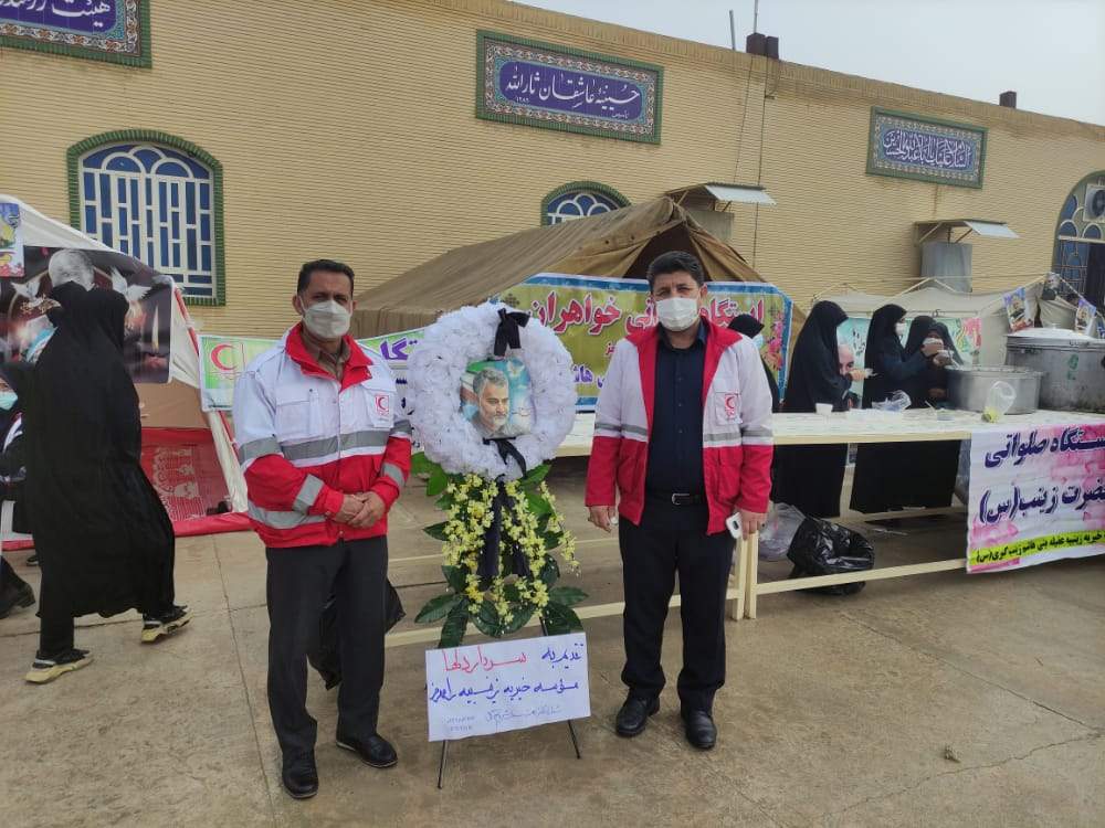 برپایی ایستگاه سلامت هلال احمر شهرستان رامهرمز