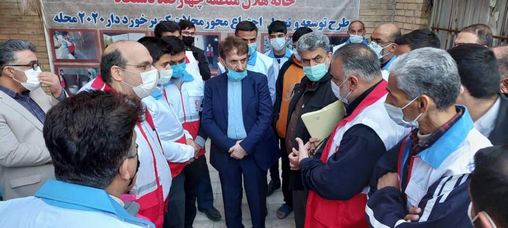 افتتاح طرح توسعه وتحول اجتماع محور در منطقه چهارصد دستگاه اهواز با محوریت خانه هلال