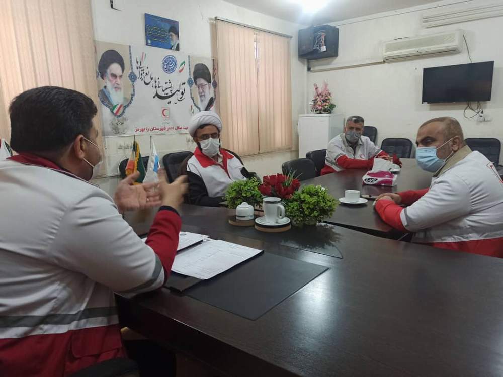 جلسه ماهیانه شورای اجرایی در هلال احمر شهرستان رامهرمز برگزار شد 