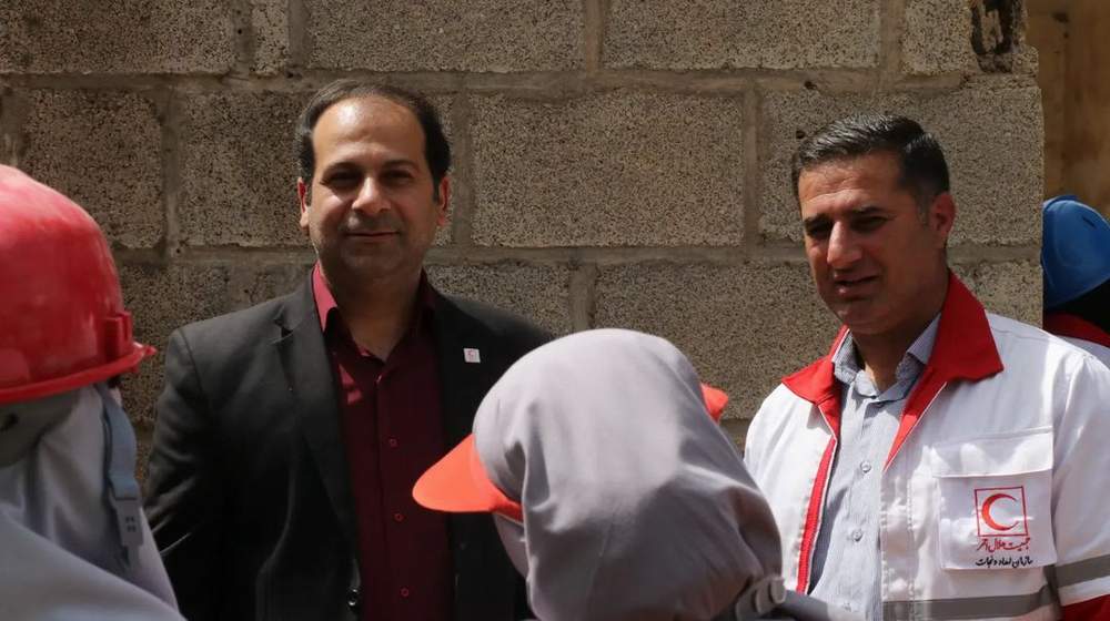 بازدید معاونان امداد و نجات و آموزش و پژوهش جمعیت هلال احمر استان خوزستان از روند برگزاری دوره بازآموزی جستجو و نجات در حوادث شهری ( آوار ) 