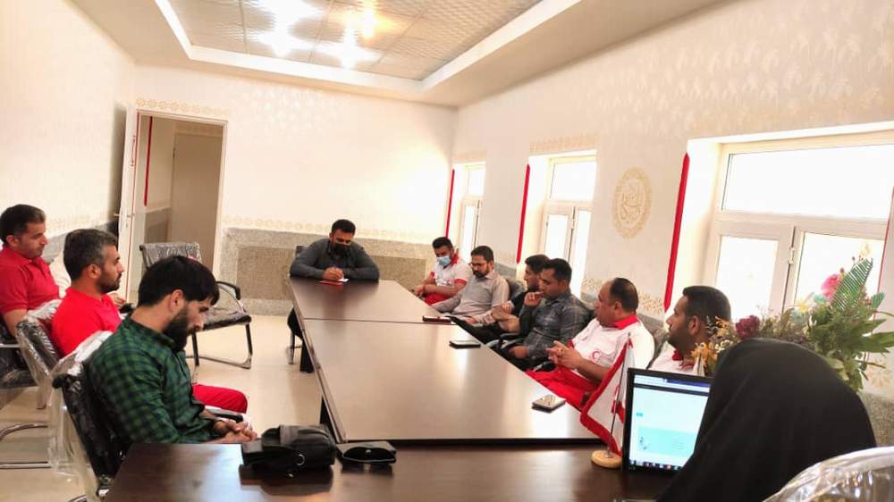 جلسه ماهانه امدادگران و نجاتگران جمعیت هلال احمر شهرستان هفتکل برگزار شد