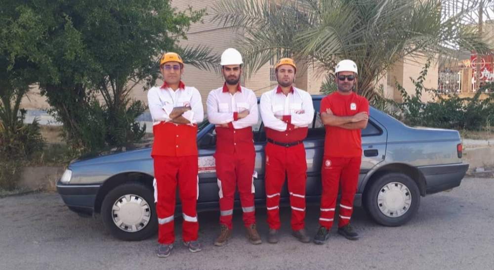 اعزام تیم عملیات آوار برداری جمعیت هلال احمر شهرستان ایذه به آبادان .