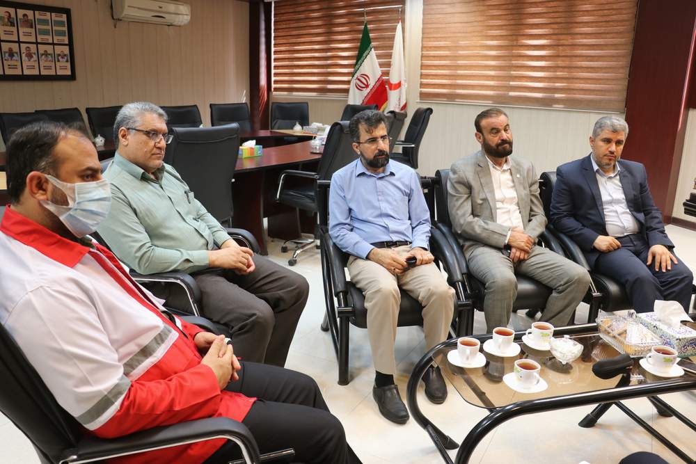 دیدار مدیران عامل جمعیت های هلال احمر العماره عراق وخوزستان