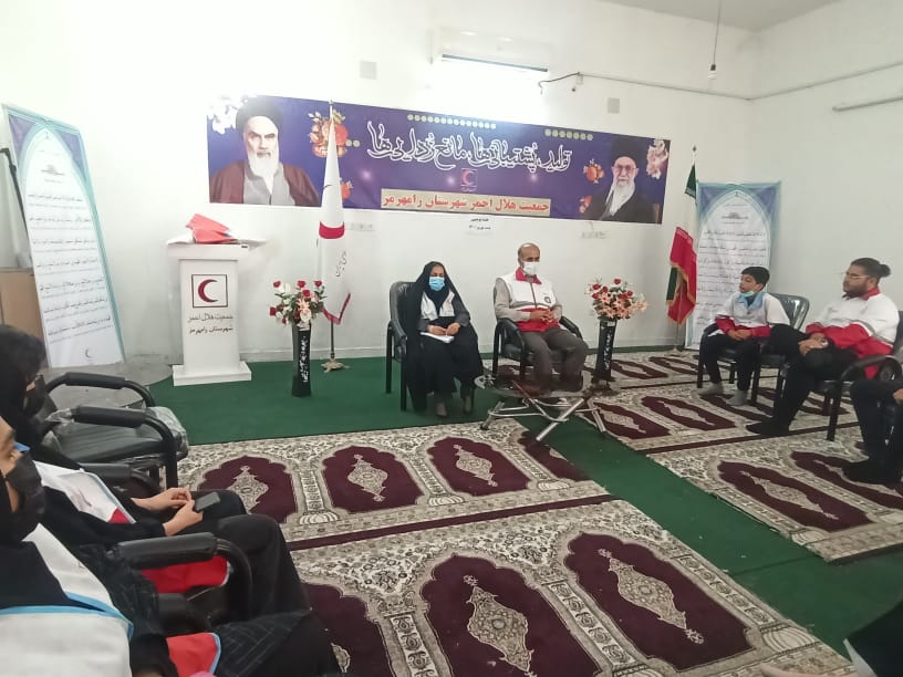 برگزاری جلسه توجیهی اعضای شرکت کننده در پست های نوروزی هلال احمر رامهرمز
