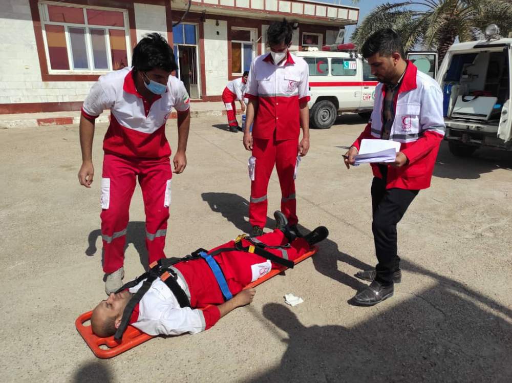 برگزاری آزمون عملی طرح امداد ونجات نوروزی در شادگان