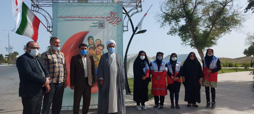 بازدید جمعی از مسئولین از پست نوروزی جوانان هفتکل