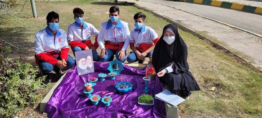 ارزیابی معاون امور جوانان جمعیت هلال احمر استان از پست های خدمات بشردوستانه شعب دشت آزادگان،کرخه،شوش،دزفول و اندیمشک در اولین روز نوروز۱۴۰۱