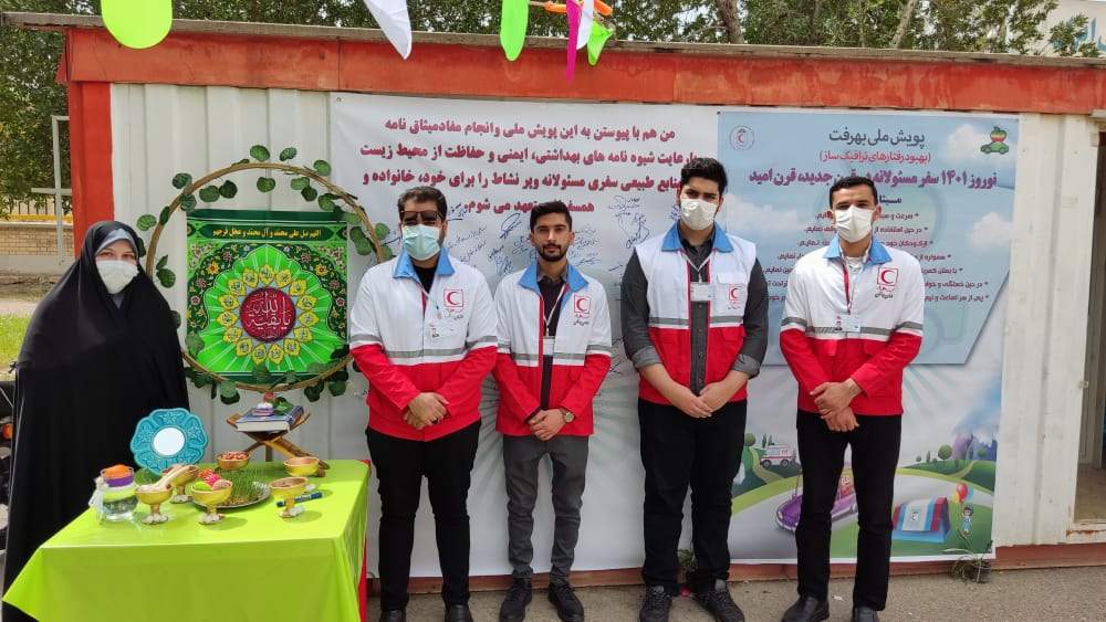 بازدید مدیرعامل و معاونت جوانان جمعیت هلال احمر استان خوزستان از پست نوروزی شهرستان دزفول