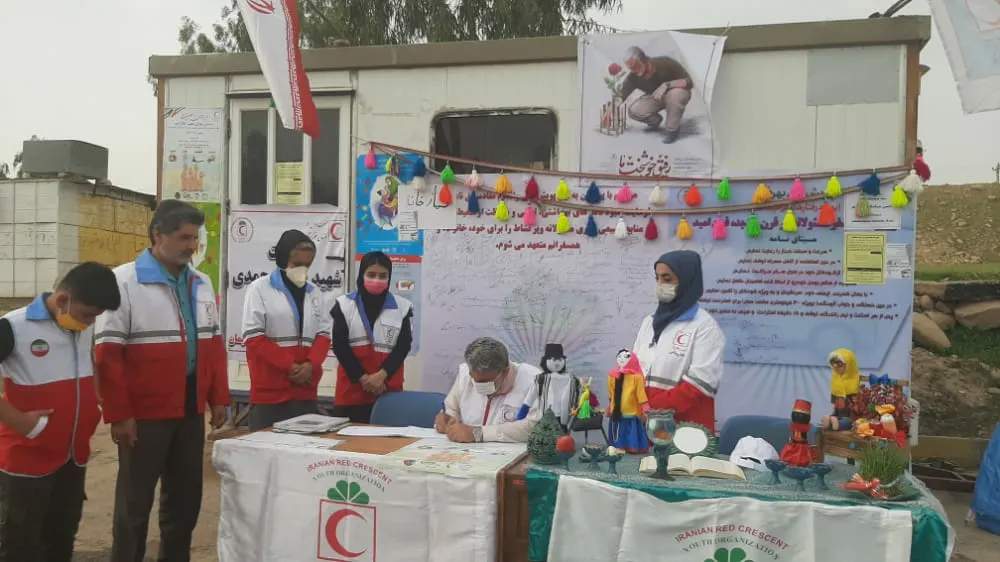 بازدید عیدانه مدیرعامل جمعیت هلال احمر خوزستان از مسجدسلیمان