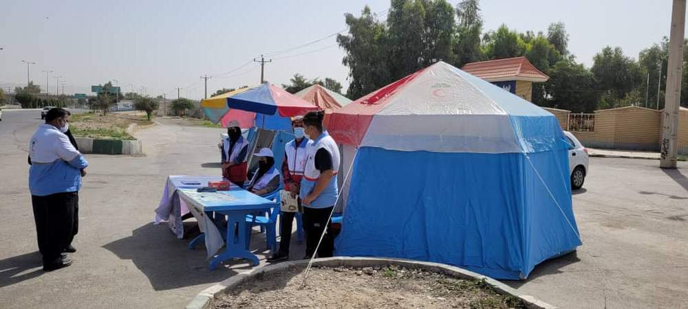 ارزیابی معاون امور جوانان از پست های خدمات بشردوستانه شعب اهواز و شوشتر درششمین روز نوروز 