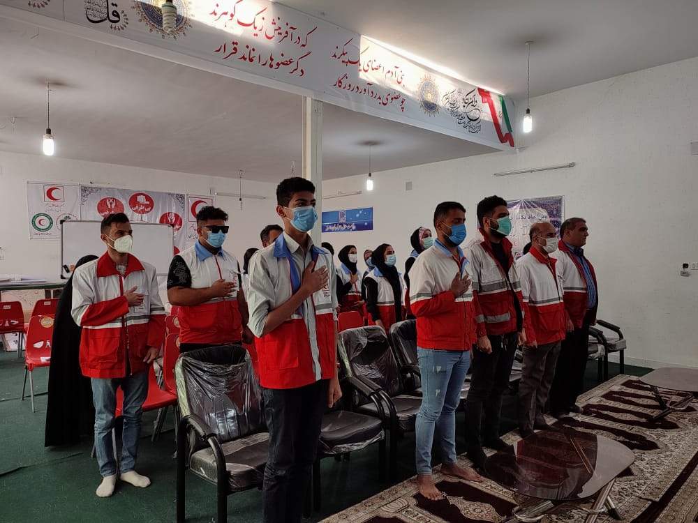 آیین تجلیل از اعضاء جوانان امداد و داوطلب جمعیت هلال احمر شهرستان رامهرمز