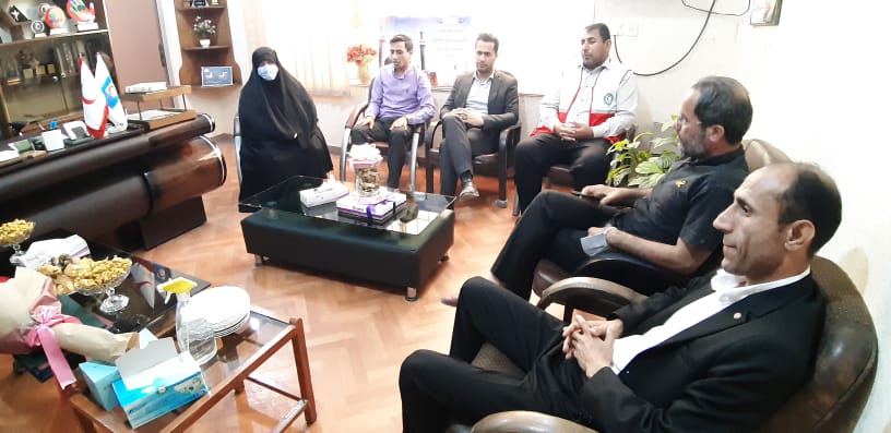 خداقوت اعضای شورای شهر کرخه خدمت مجموعه هلال احمر شهرستان شوش
