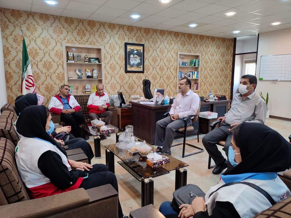 دیدار فرماندار شهرستان رامهرمز با اعضای هلال احمر 