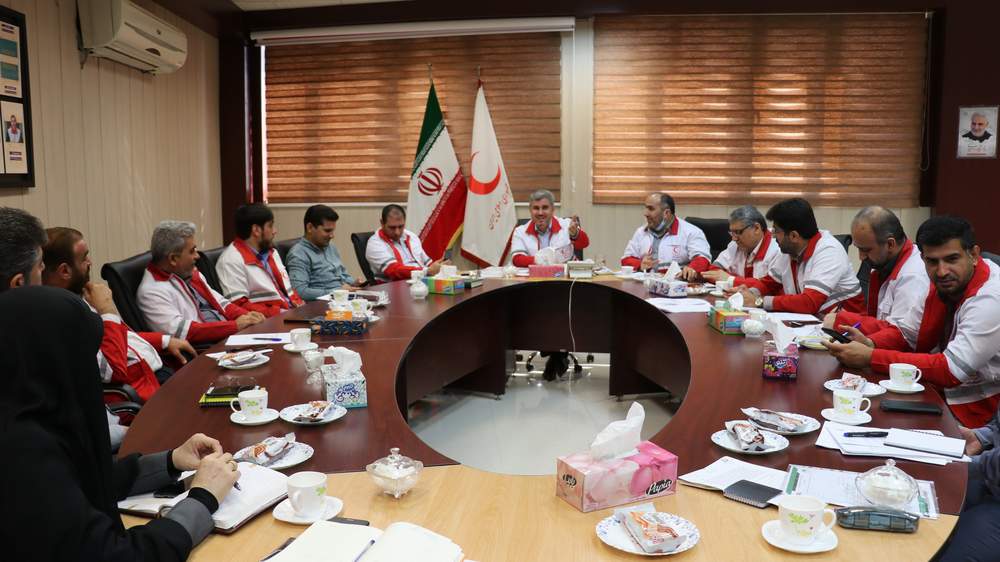 گزارش تصویری از نشست شورای معاونین جمعیت هلال احمر استان خوزستان در اردیبهشت ماه