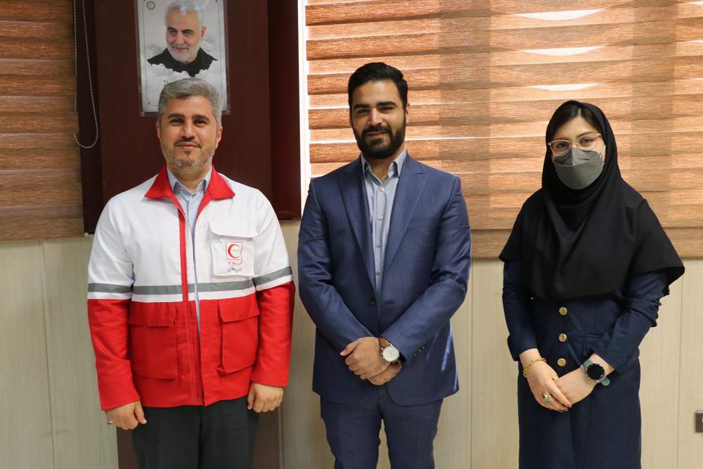 تبریک مدیرعامل جمعیت هلال احمر خوزستان به مناسبت ازدواج دو امدادگر فعال این جمعیت
