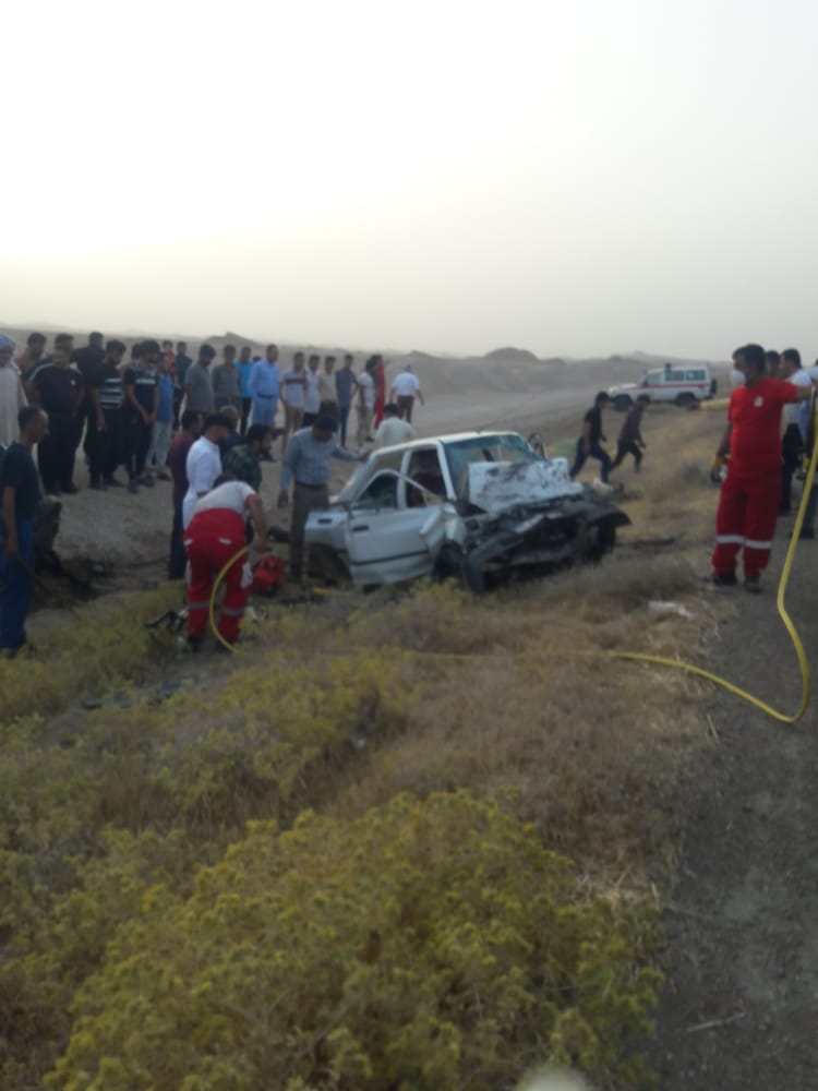 یک فوتی در تصادف جاده رامشیر به اهواز